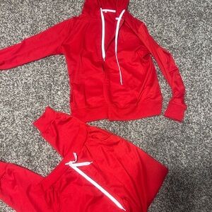 Amazon Red Track Pants & Joggers Set